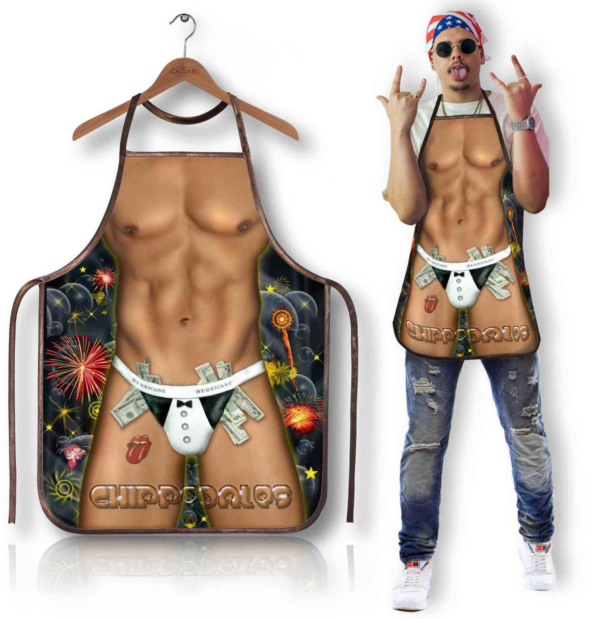 1-Zabawny fartuszek kuchenny Chippendales Grammi-1