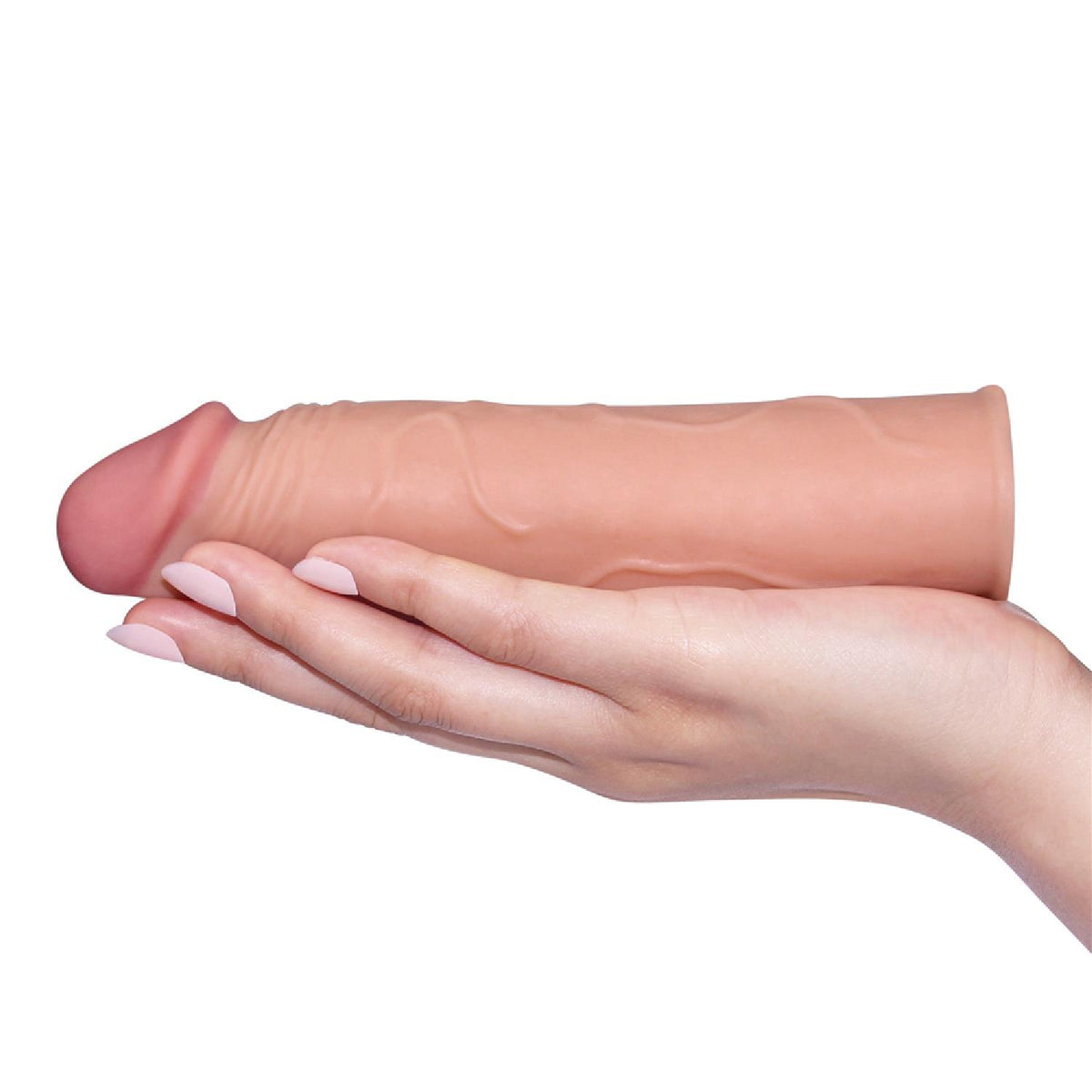5-Add 1"" Pleasure X Tender Penis Sleeve Flesh-5