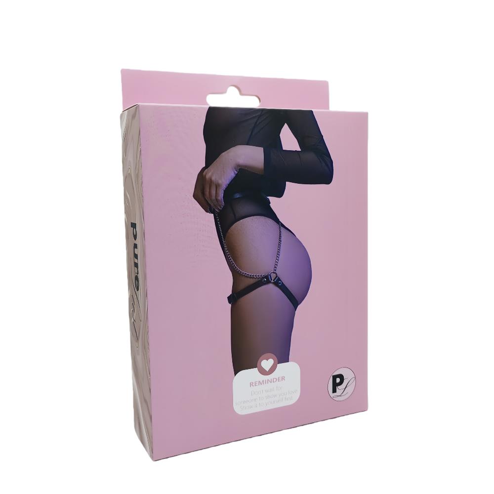 2-Uprząż z metalowym łańcuszkiem Pure Lust Iris-2