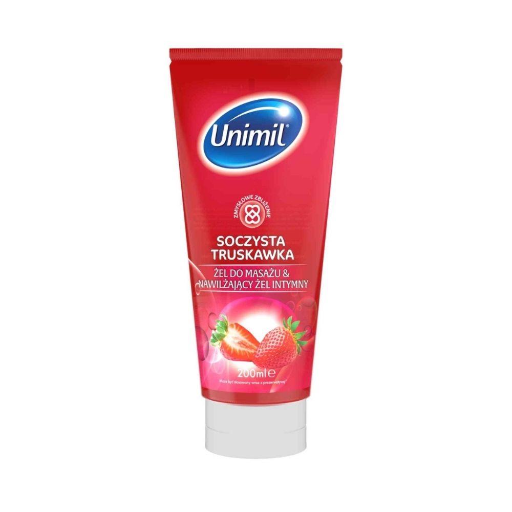 1-Żel do masażu Unimil truskawkowy 200 ml-1