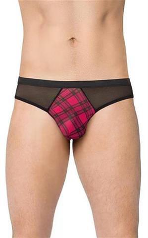 1-Stringi męskie SoftLine Collection różowe XL-1