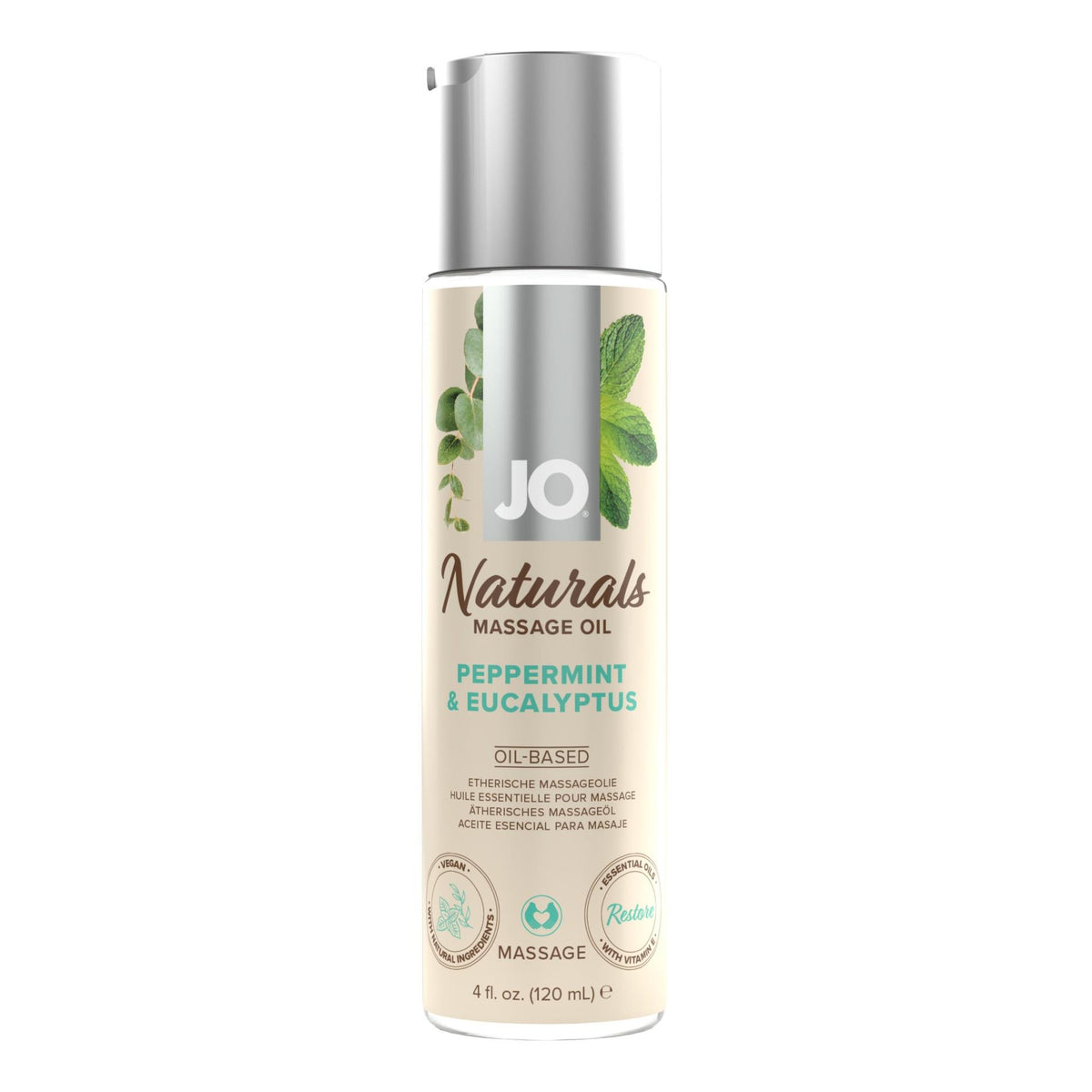 1-System JO - Naturals Massage Oil Peppermint & Eucalyptus 120 ml-1