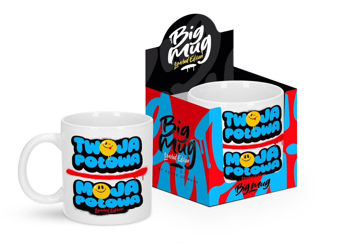 1-Kubek 800ml Big Mug Twoja połowa moja połowa House of Mugs-1