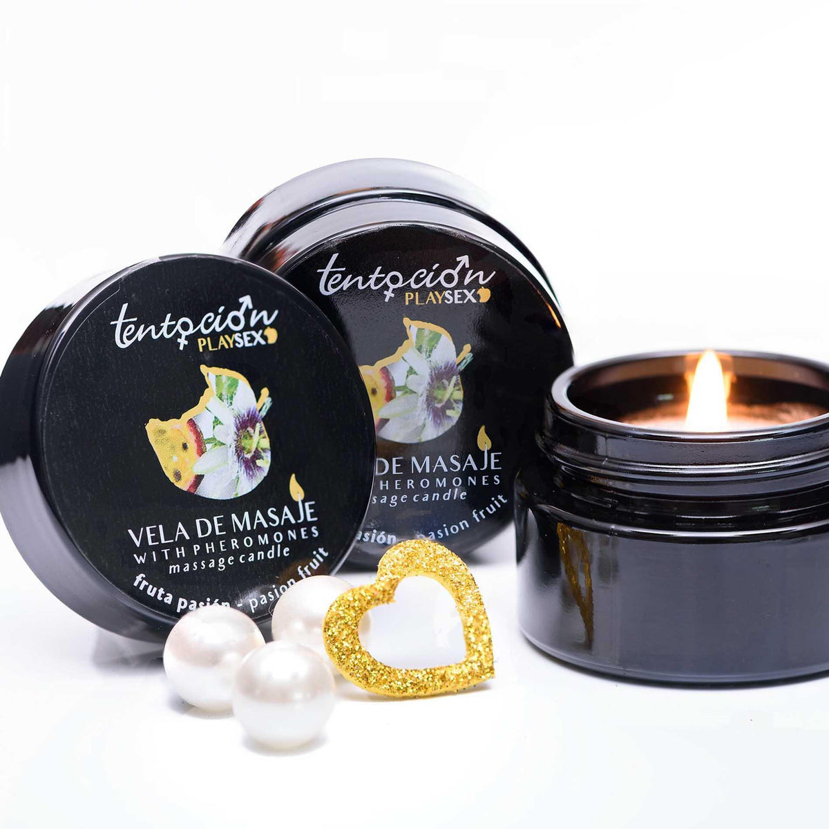 1-Świeca do masażu z feromonami Passion Fruit 20 ml-1