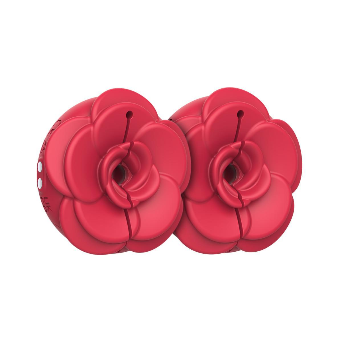 8-Teazers - Vibrating Nipple Clamps - Red-8