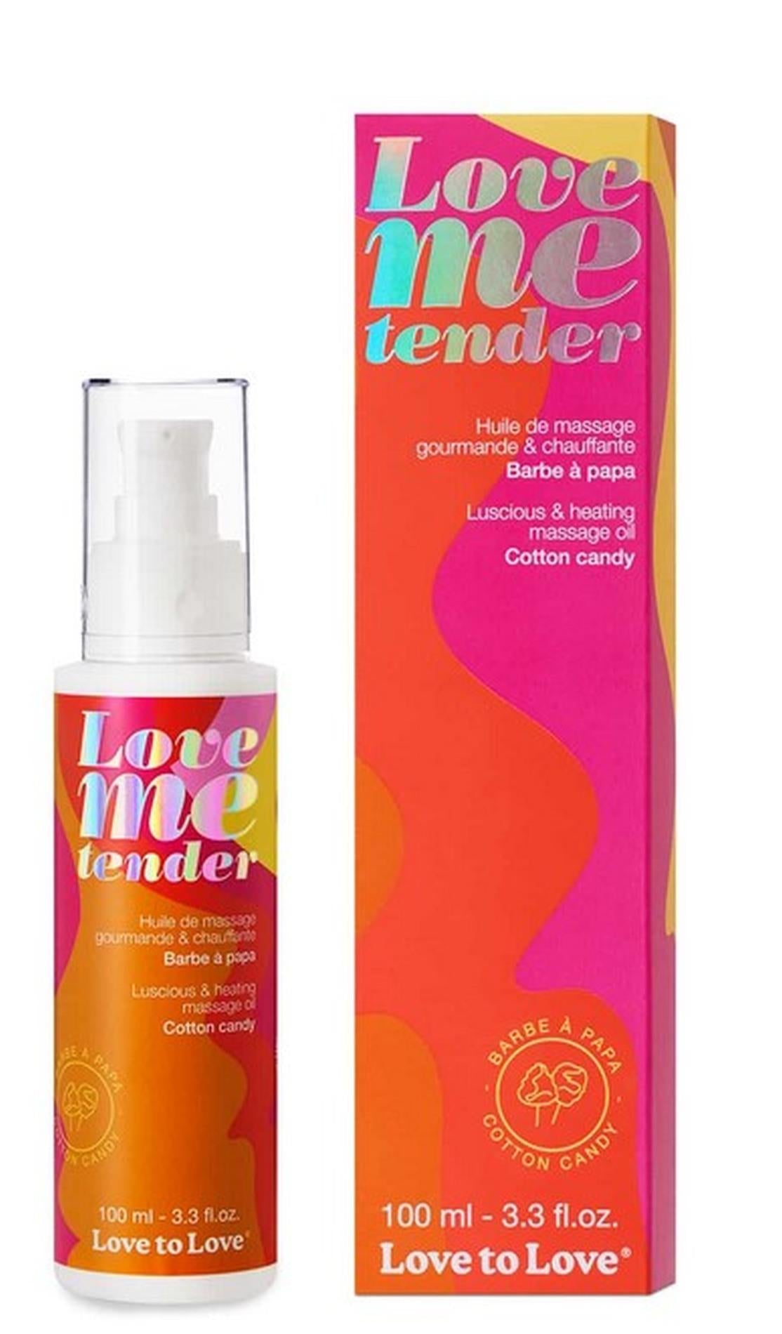 1-Olejek do masażu rozgrzewający Love Me Tender waty cukrowej 100ml-1