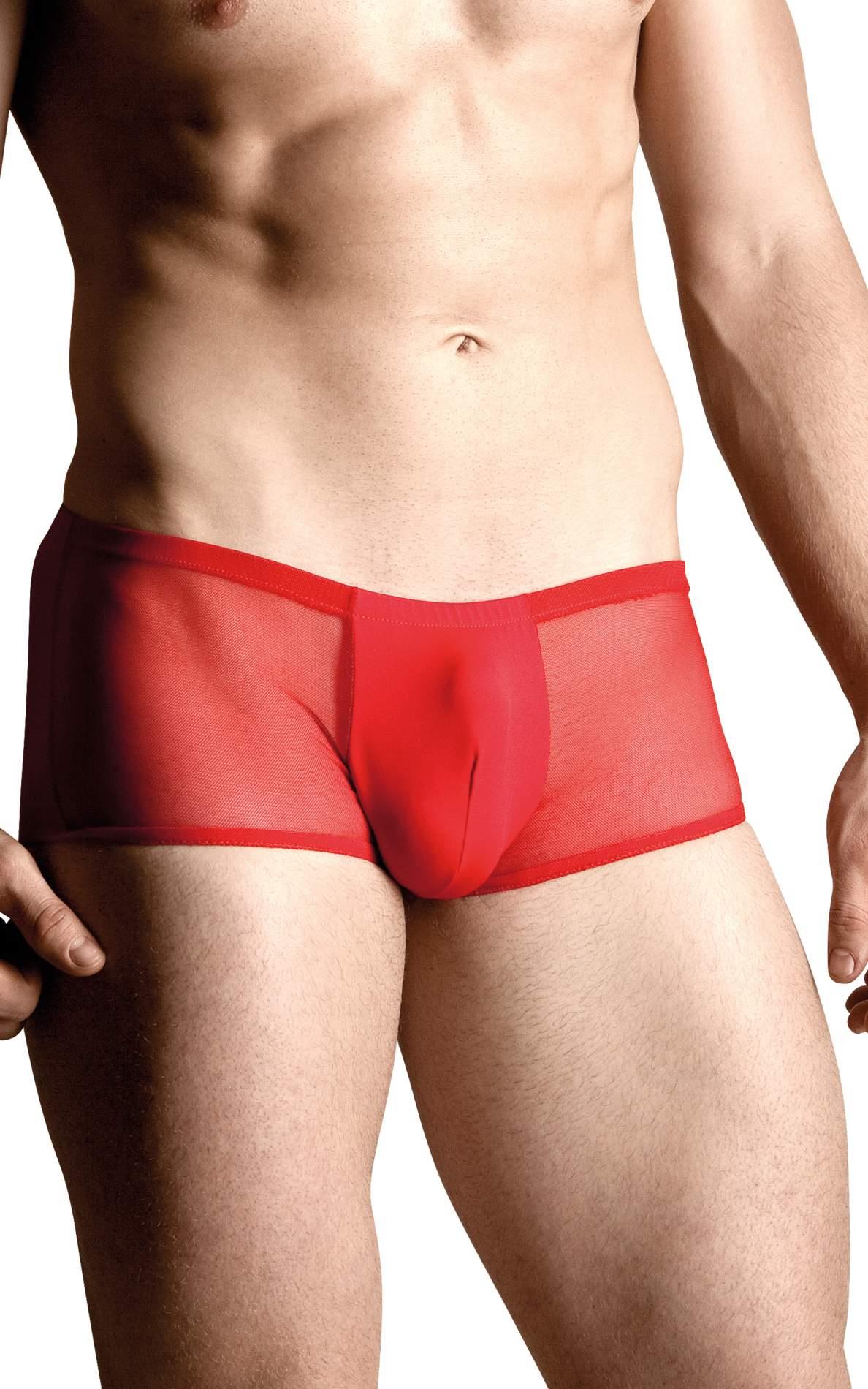 2-Bokserki męskie z wycięciem na pupie SoftLine 4493 czerwone M/L-2