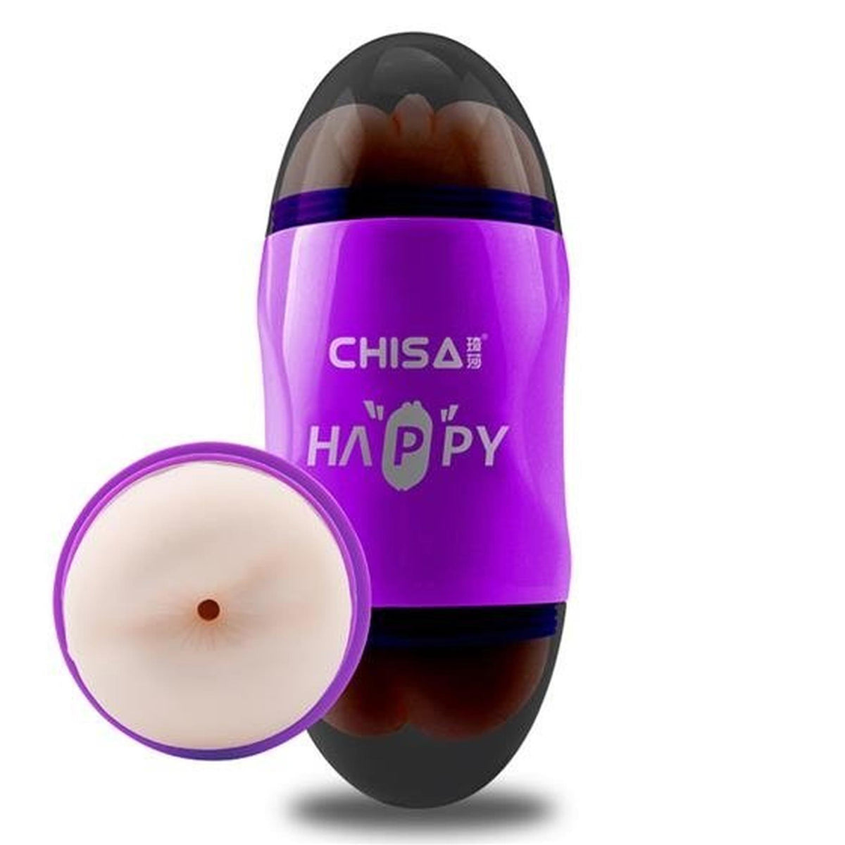 2-Masturbator Happy Cup dwuotworowy fioletowy 19 cm-2