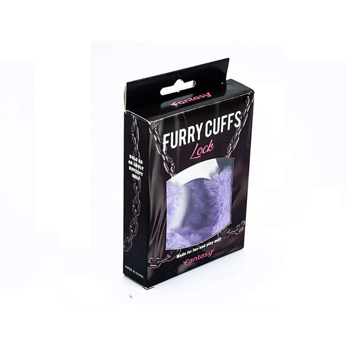 2-Kajdanki metalowe z fioletowym futerkiem Fantasy-2