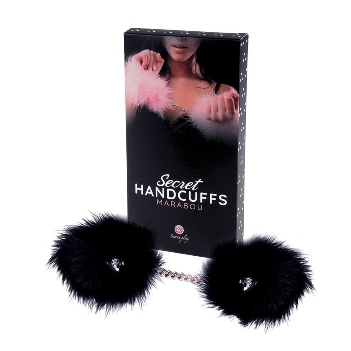 3-Kajdanki marabou czarne Secret Play-3