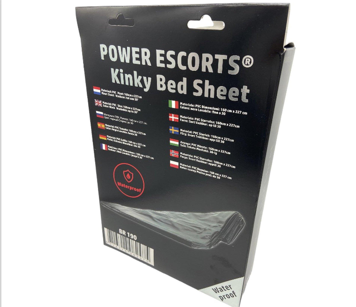 4-Prześcieradło kinky Power Escorts czarne wodoodporne 160 227 cm-4
