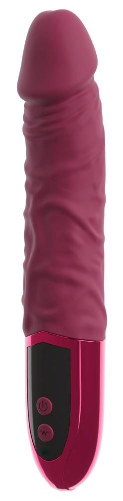 8-Wibrator realistyczny beau coeur Varelo czerwony silikonowy USB 23 cm-8