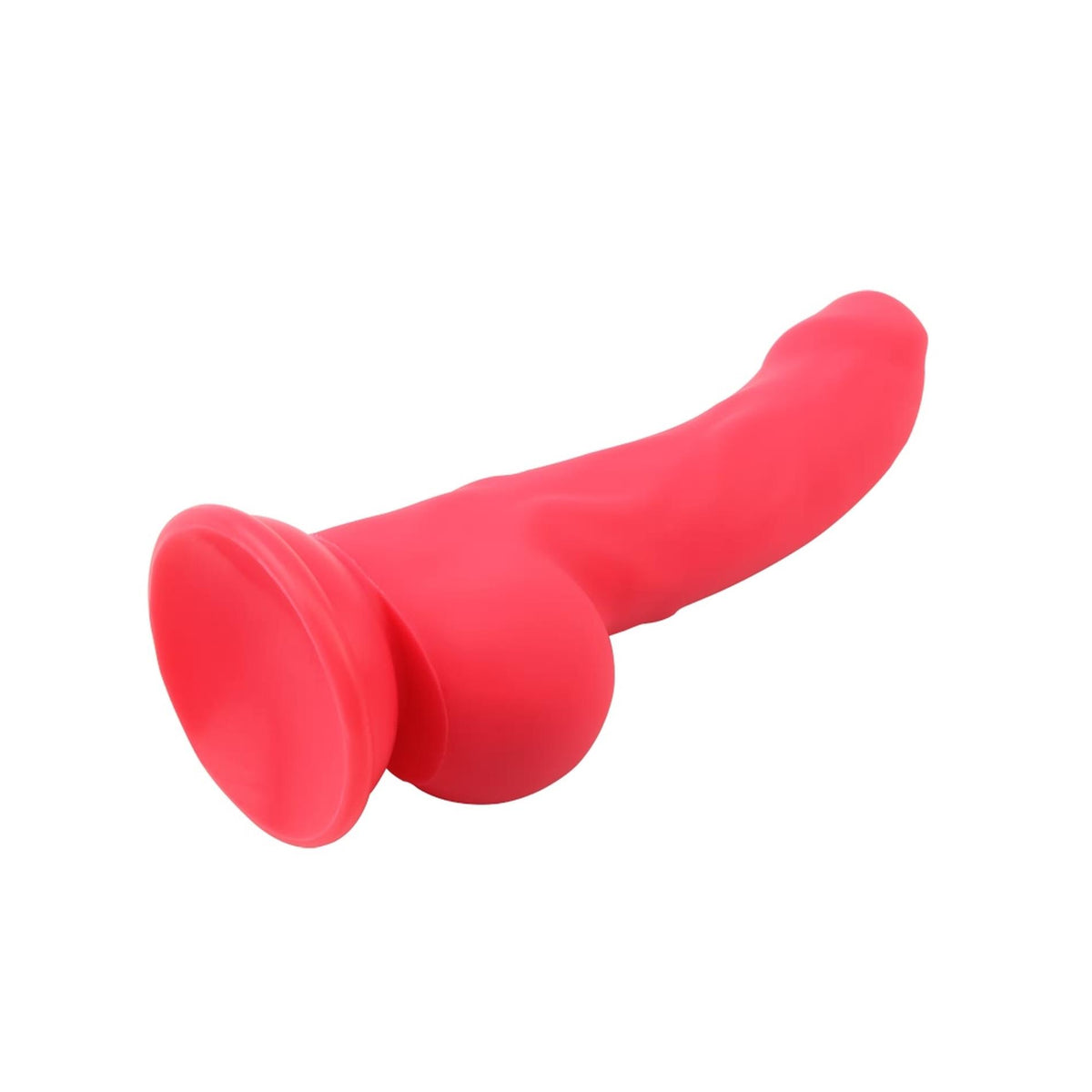 4-Dildo analne realistyczne Carl.L czerwone silikonowe 22 cm z przyssawką-4