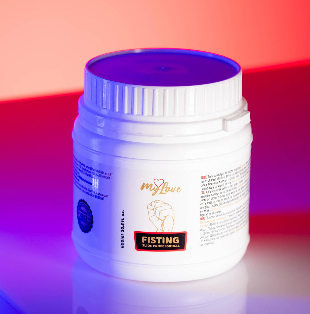 9-Żel do fistingu profesjonalny MyLove wiśniowy 600 ml-9