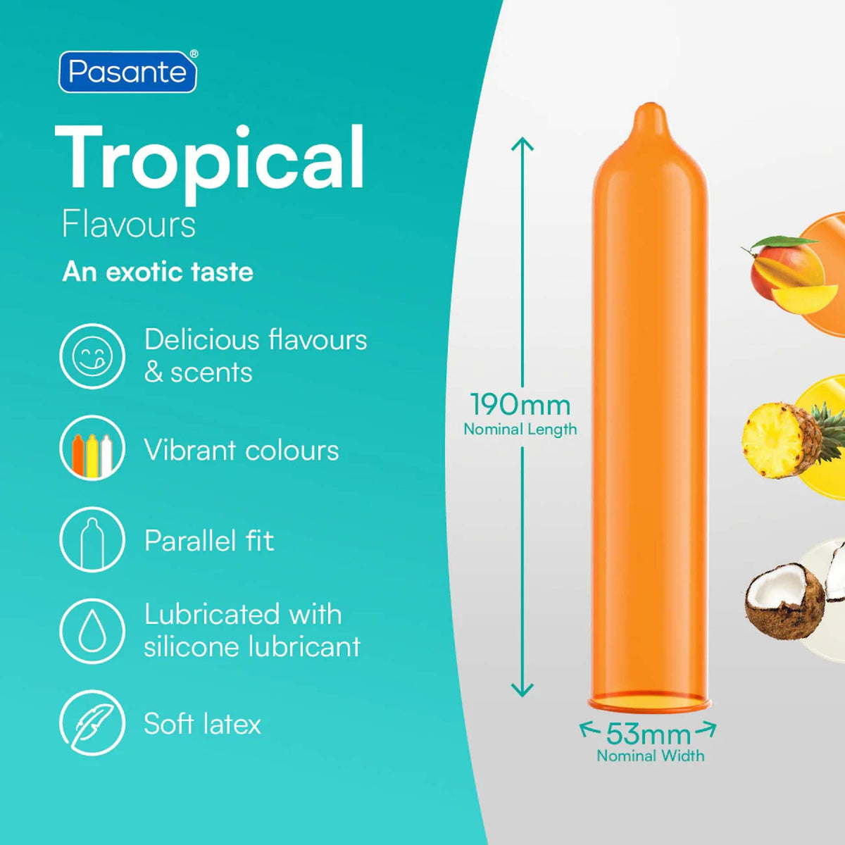 4-Prezerwatywy Pasante Tropical mango ananas kokos 144 szt-4