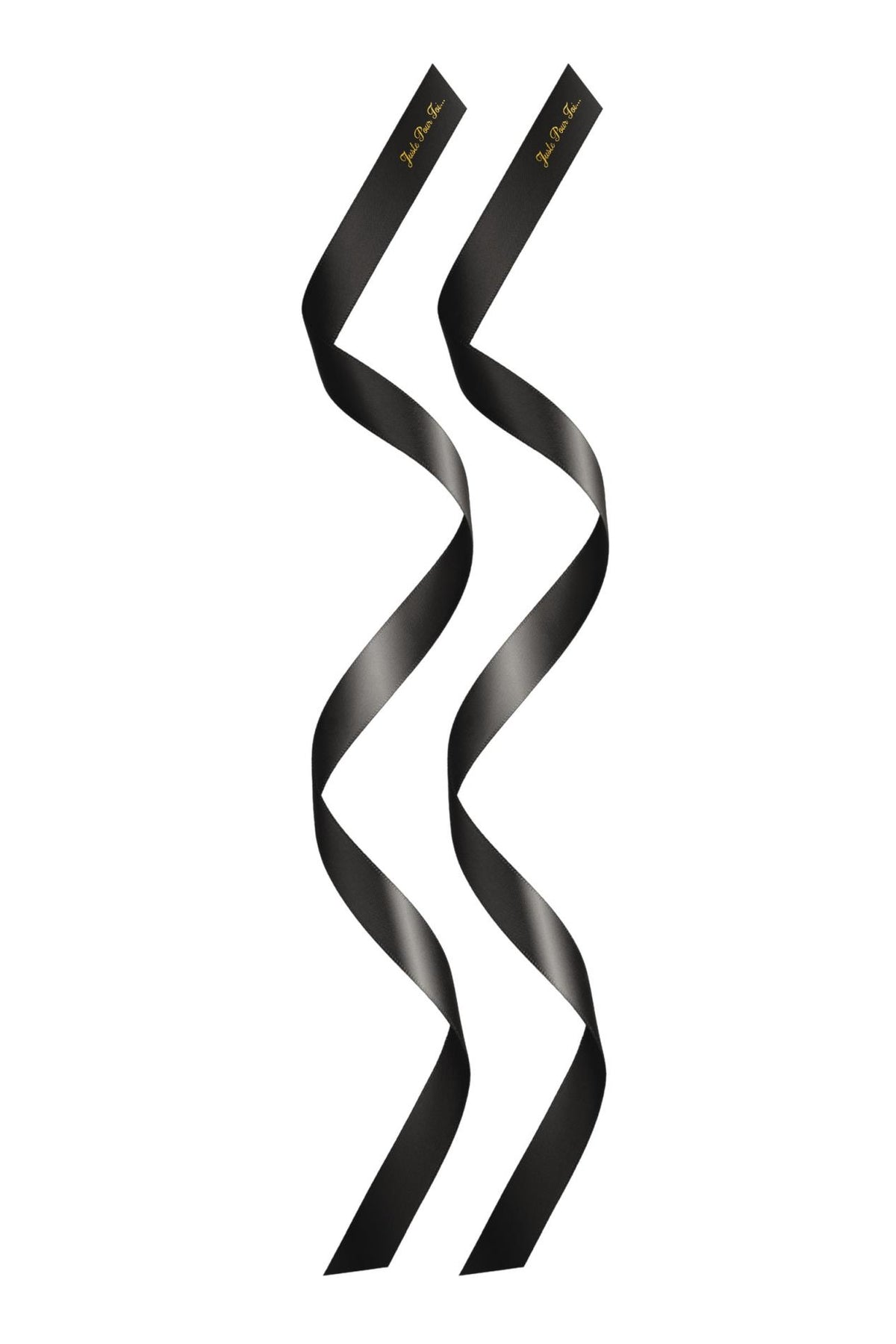 3-Opaski satynowe Sweet Caress czarne 160 cm Just For You-3