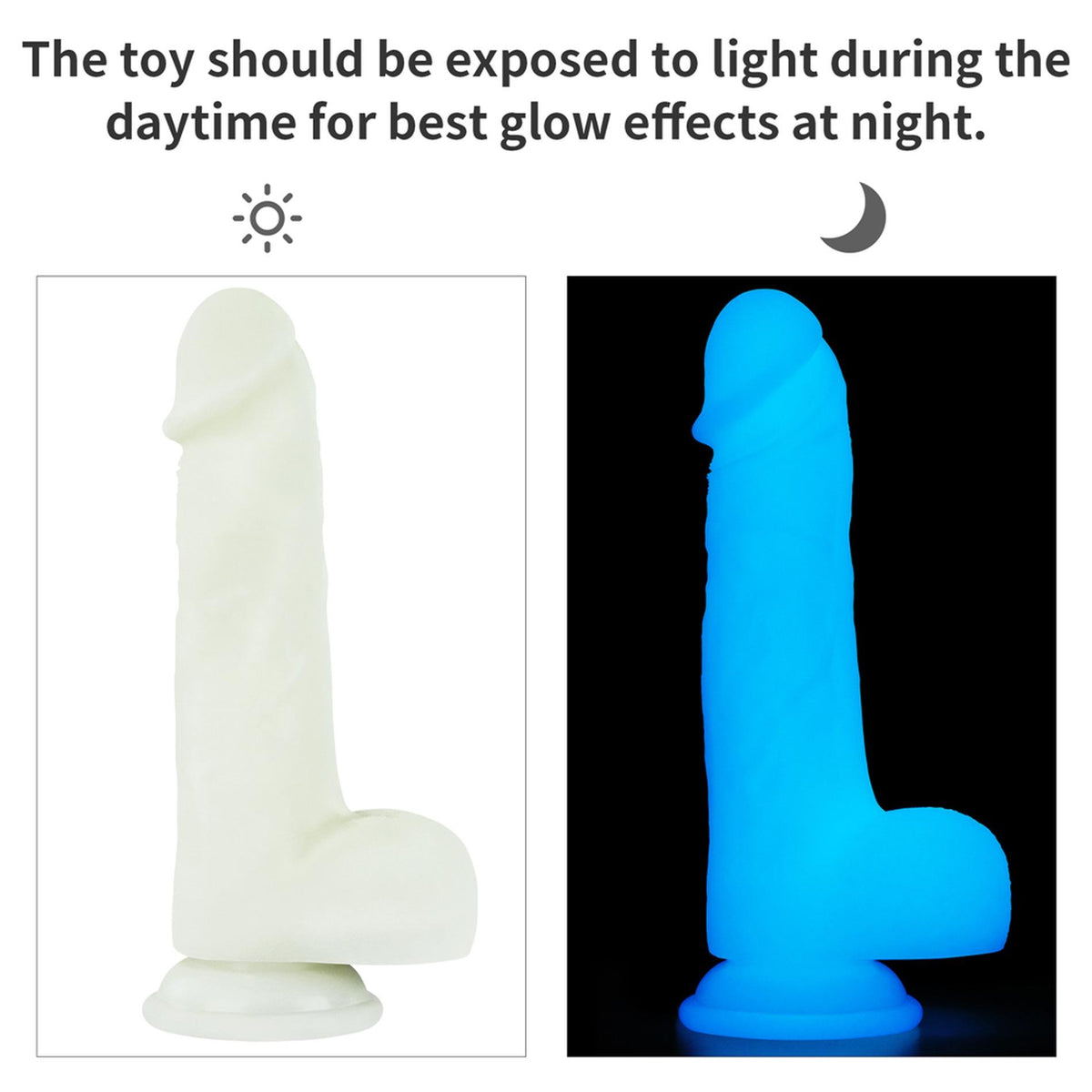 3-Dildo Lovetoy Lumino Play silikonowe świecące 20 cm-3