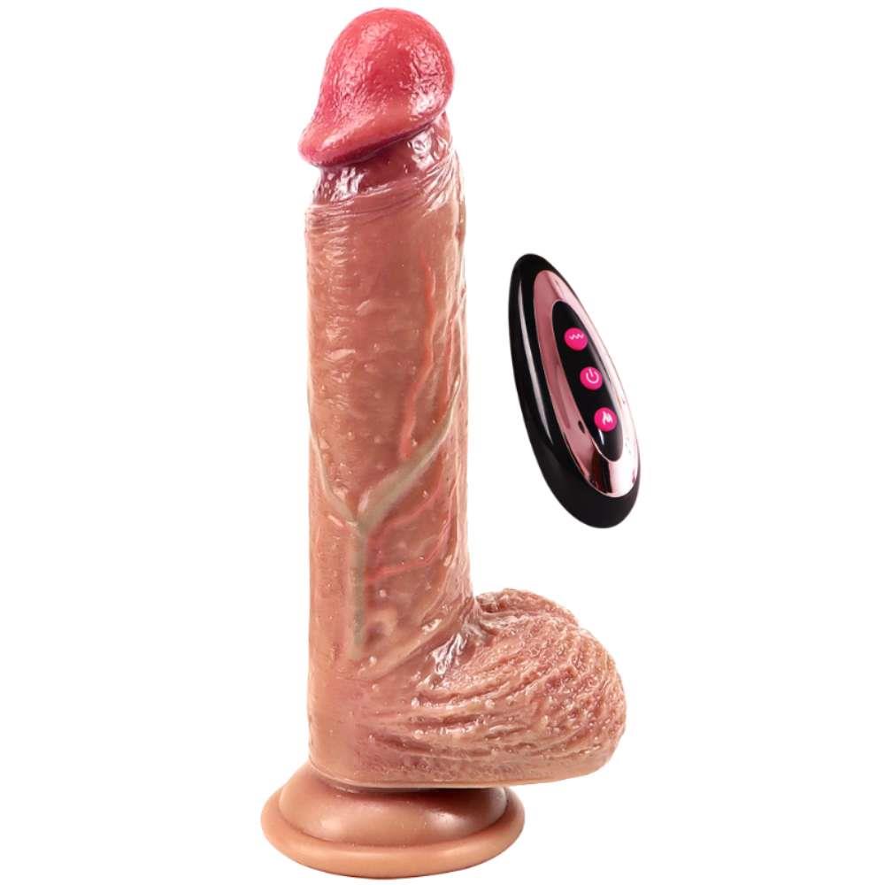 4-Wibrator realistyczny RealFeel Heat silikonowy podgrzewany 16 cm-4