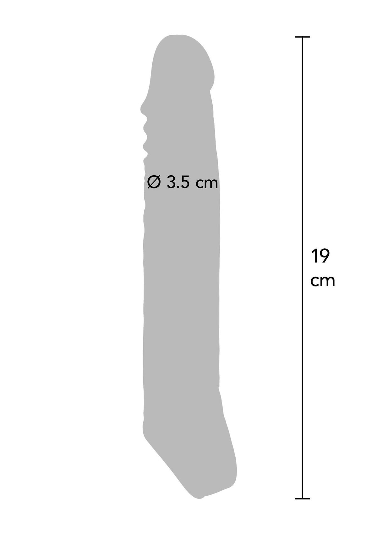 4-Nakładka erekcyjna ToyJoy Get Real Large 19 cm TPE-4