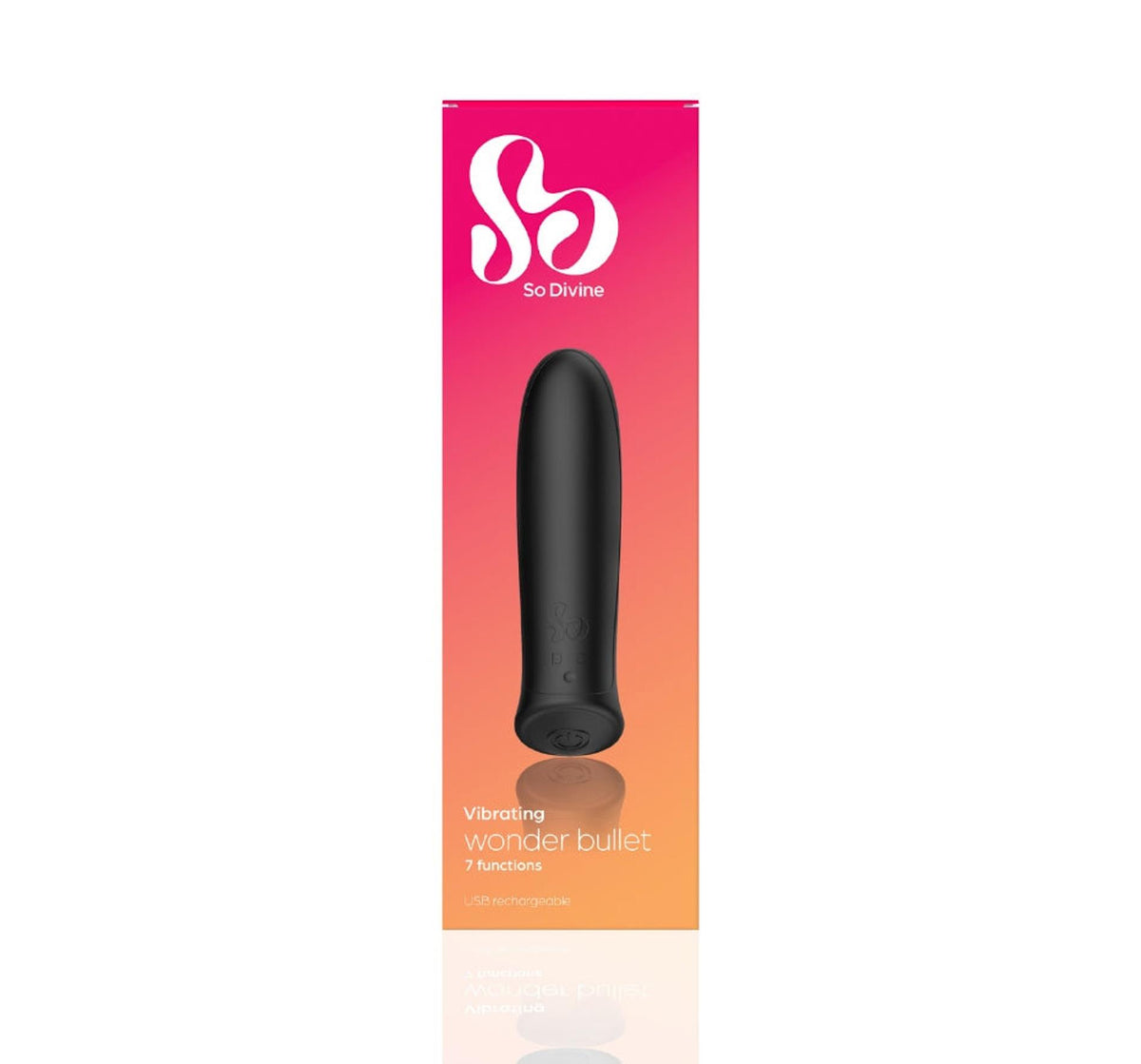 5-Wibrator bullet silikonowy Wonder Bullet So Divine czarny USB 9cm-5