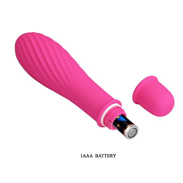 7-Wibrator silikonowy Pretty Love Solomon 10 funkcji bateria AAA 12.3 cm-7