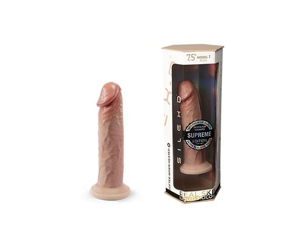 4-Dildo realistyczne silikonowe Silexd Real Skin 19 cm cieliste-4
