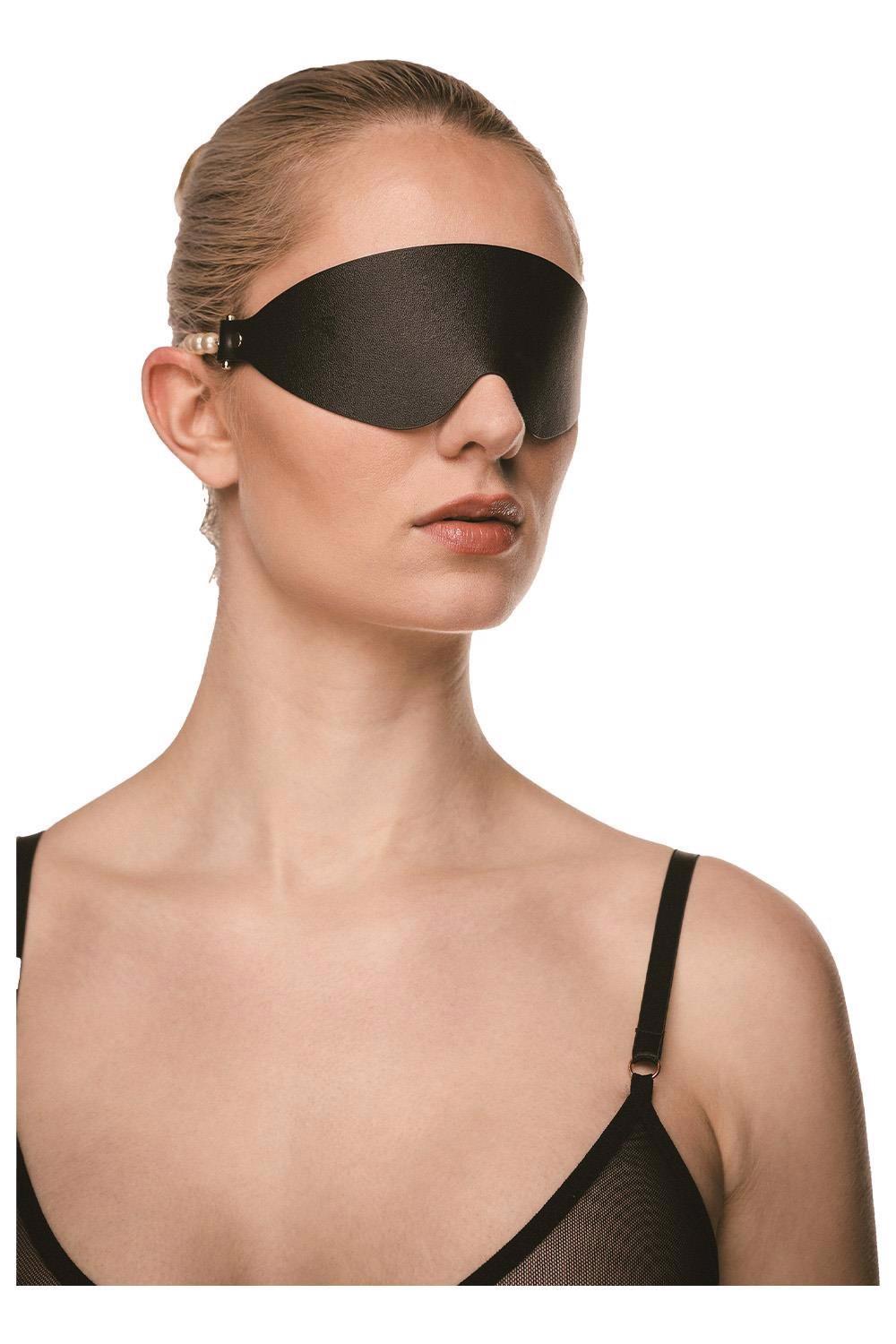 5-Opaska na oczy Guilty Pleasure Boudoir Pearl z perłami-5
