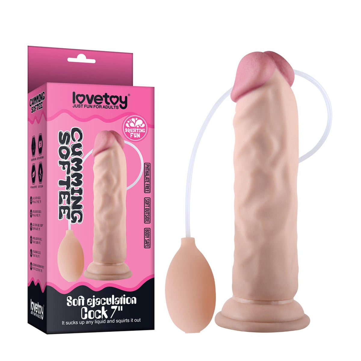 4-8.5"" Soft Ejaculation Cock-4