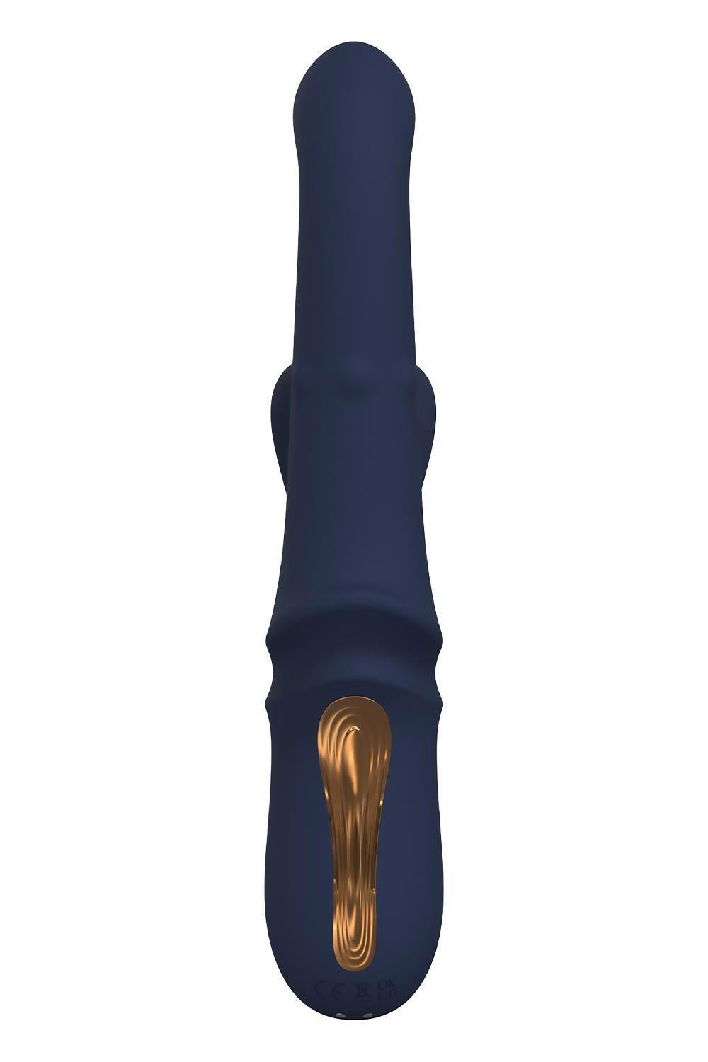 5-Wibrator króliczek Dreamtoys Iris Duo z kuleczkami niebieski-5