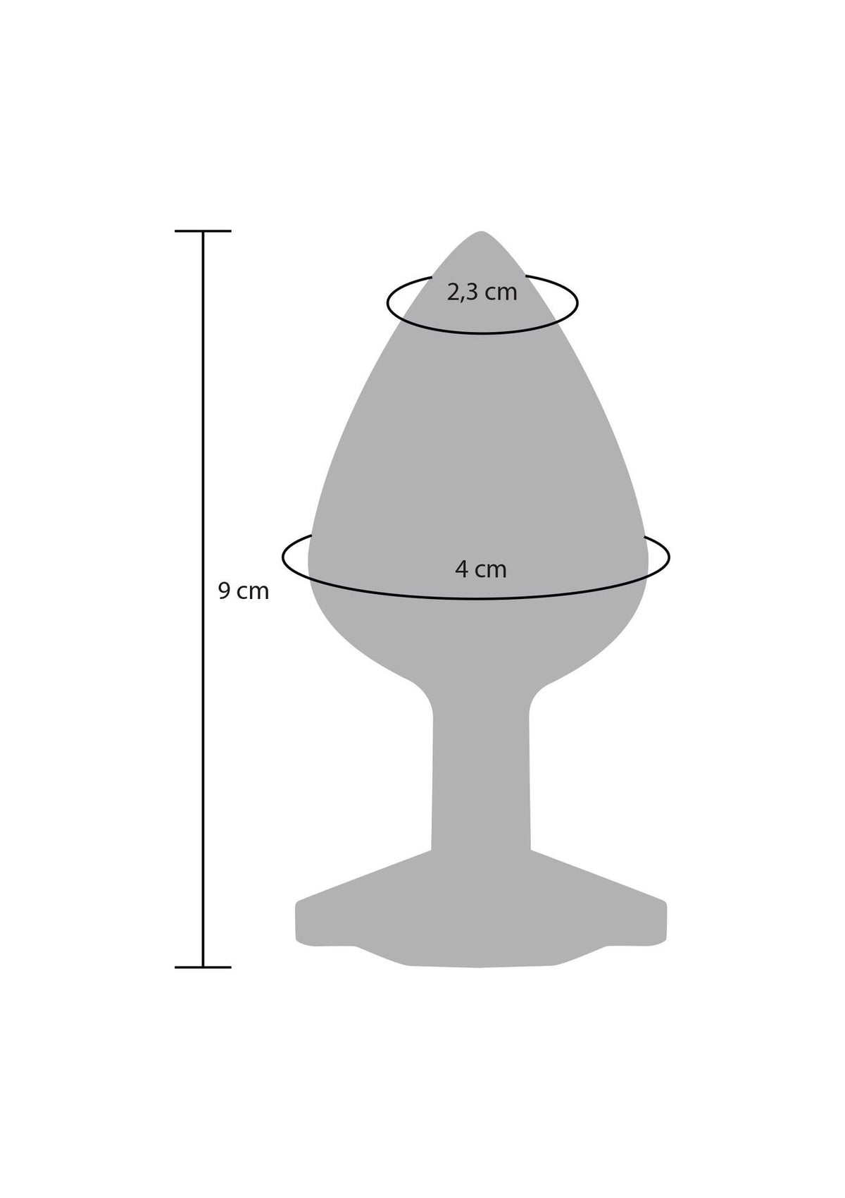 5-Korek analny z kryształkiem Diamond Booty Jewel fioletowy 9 cm-5