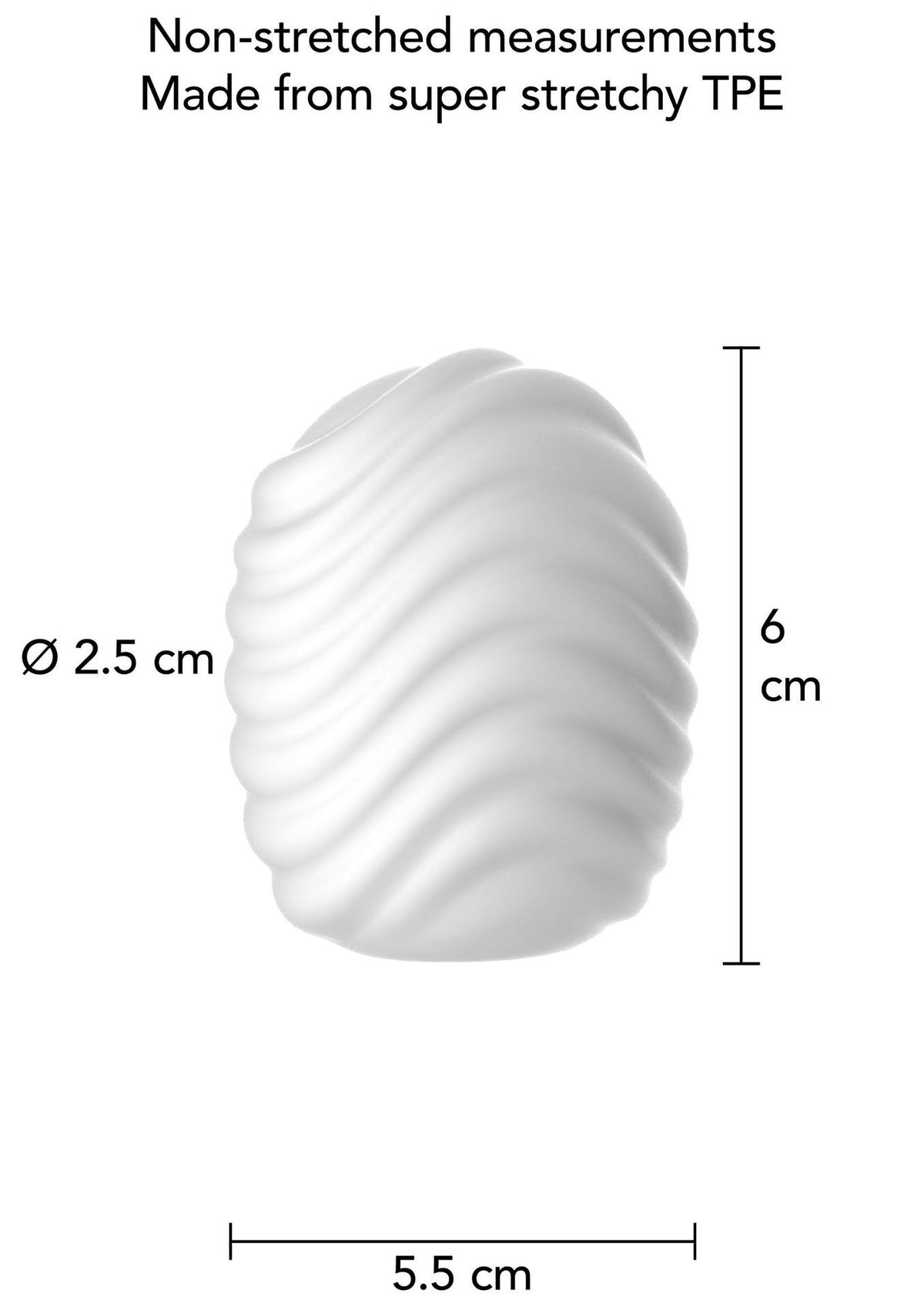 5-Masturbator mini ToyJoy HERO Wave biały TPE-5