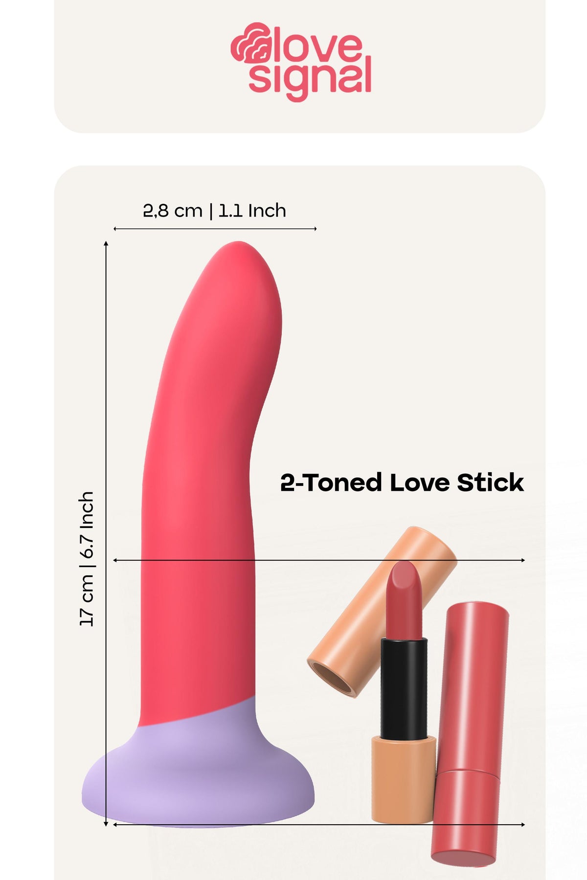 4-Realistyczne dildo silikonowe Dream Toys Love Stick Medium 17 cm-4
