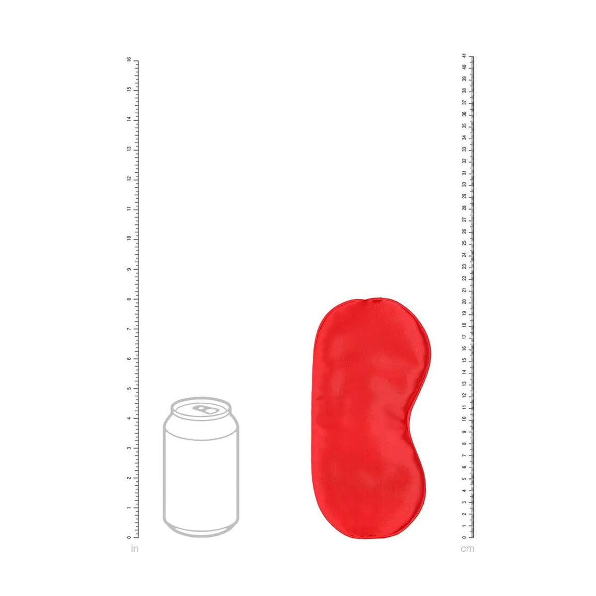 5-Satynowa opaska na oczy Ouch czerwona-5