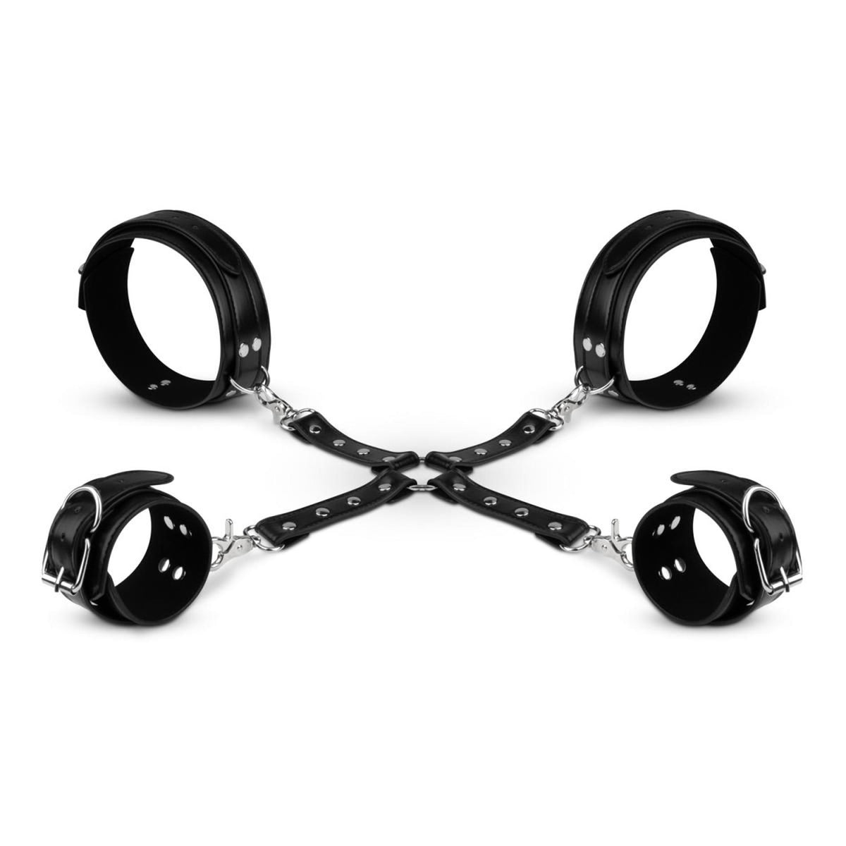 7-Kajdanki hogtie na ręce i nogi Bedroom Fantasies czarne-7