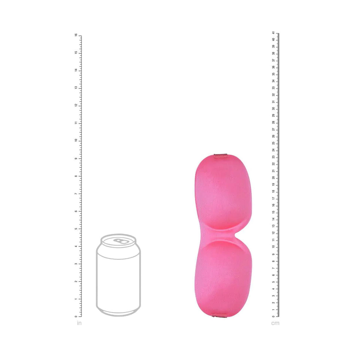 5-Opaska na oczy 3D Ouch poliestrowa różowa-5