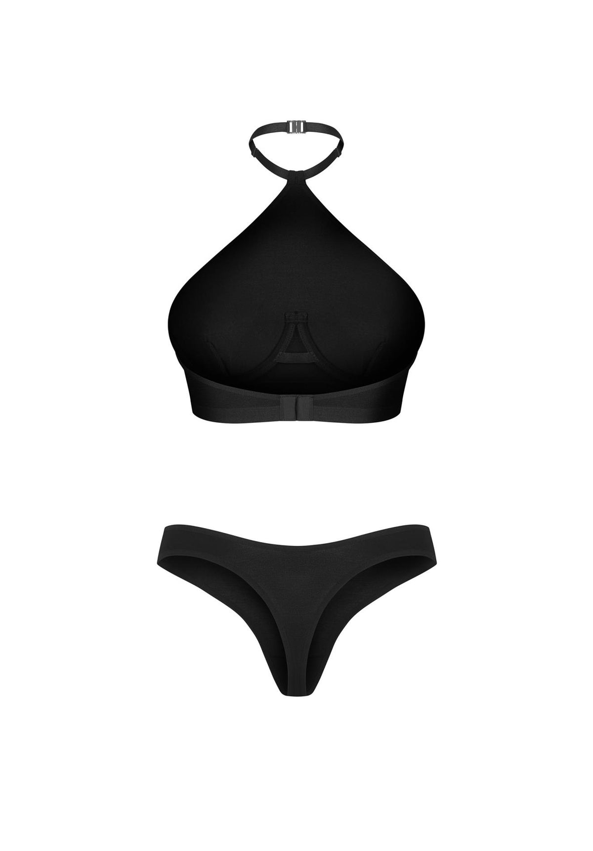 5-Zmysłowy komplet bielizny Obsessive Me Origine czarny S/M-5