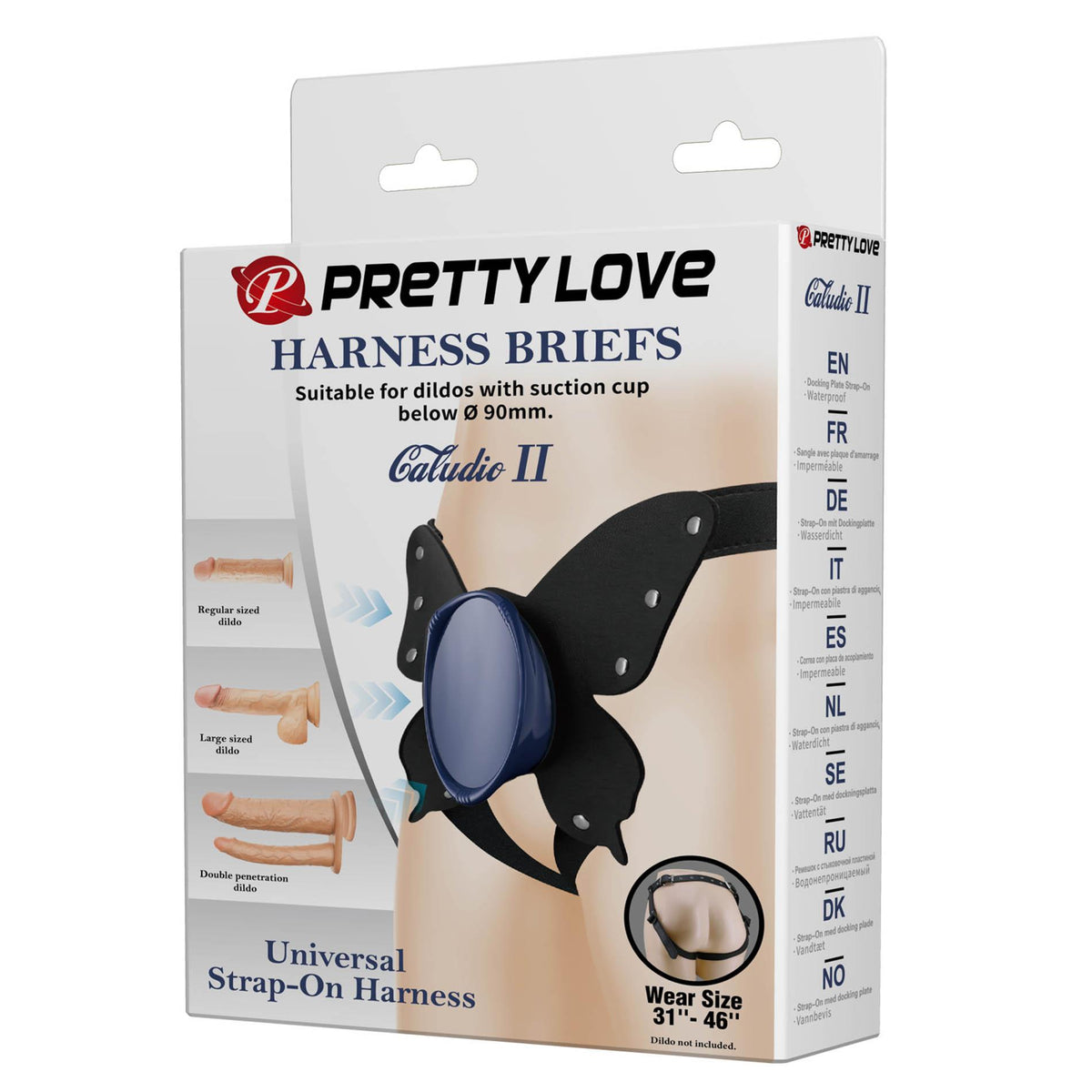 6-Uniwersalne majtki z uprzężą Pretty Love Caldric II czarne i niebieskie-6