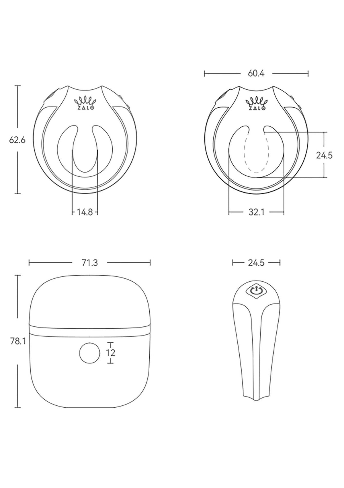 8-Apis Vibrating Couples Ring White-8