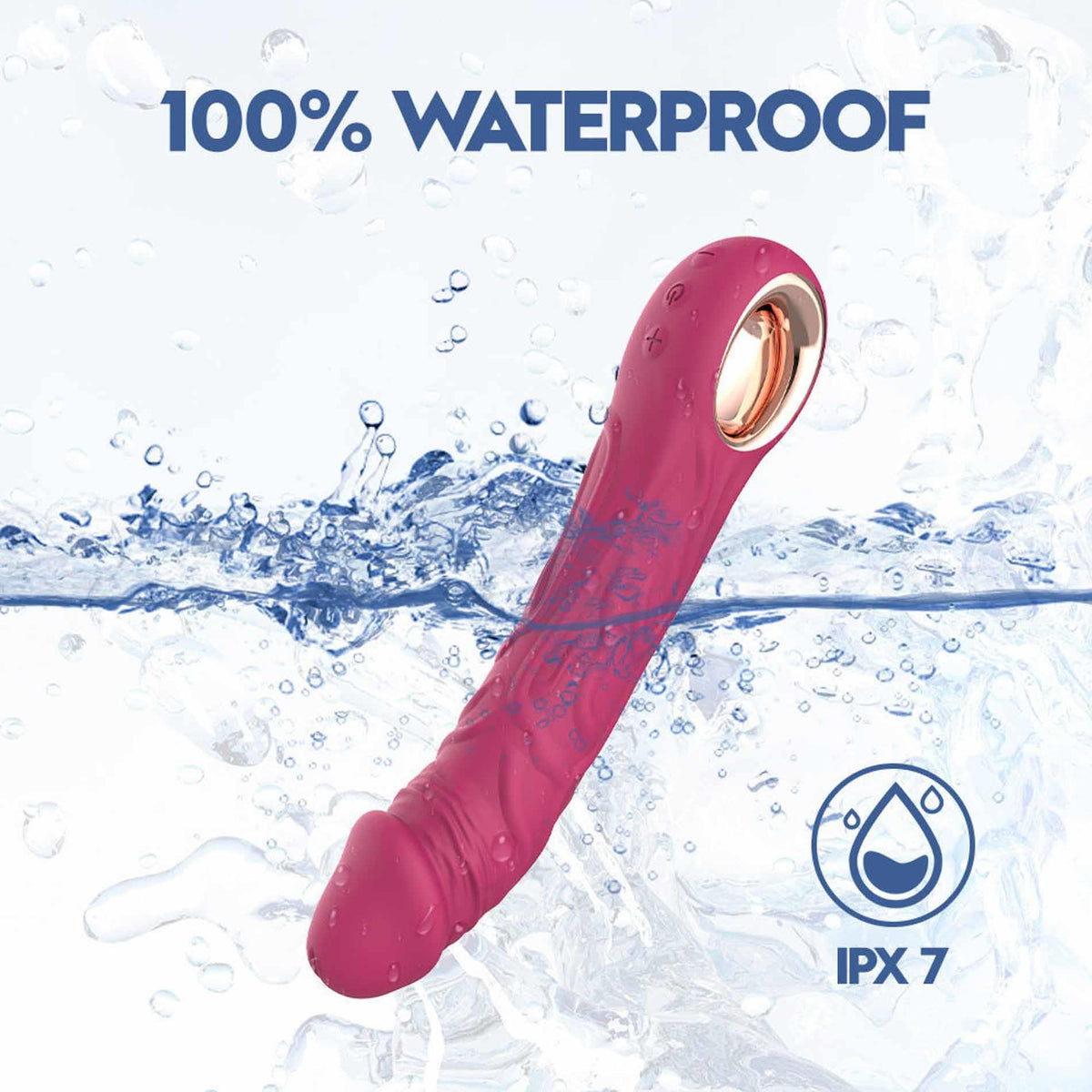 6-Wibrator Lovesecret Premium G Spot realistyczny różowy USB 22 cm-6