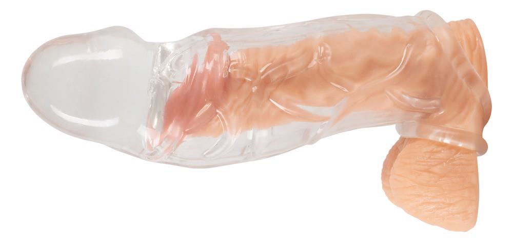 8-Przedłużka na penisa Crystal Clear TPE 19,2 cm-8