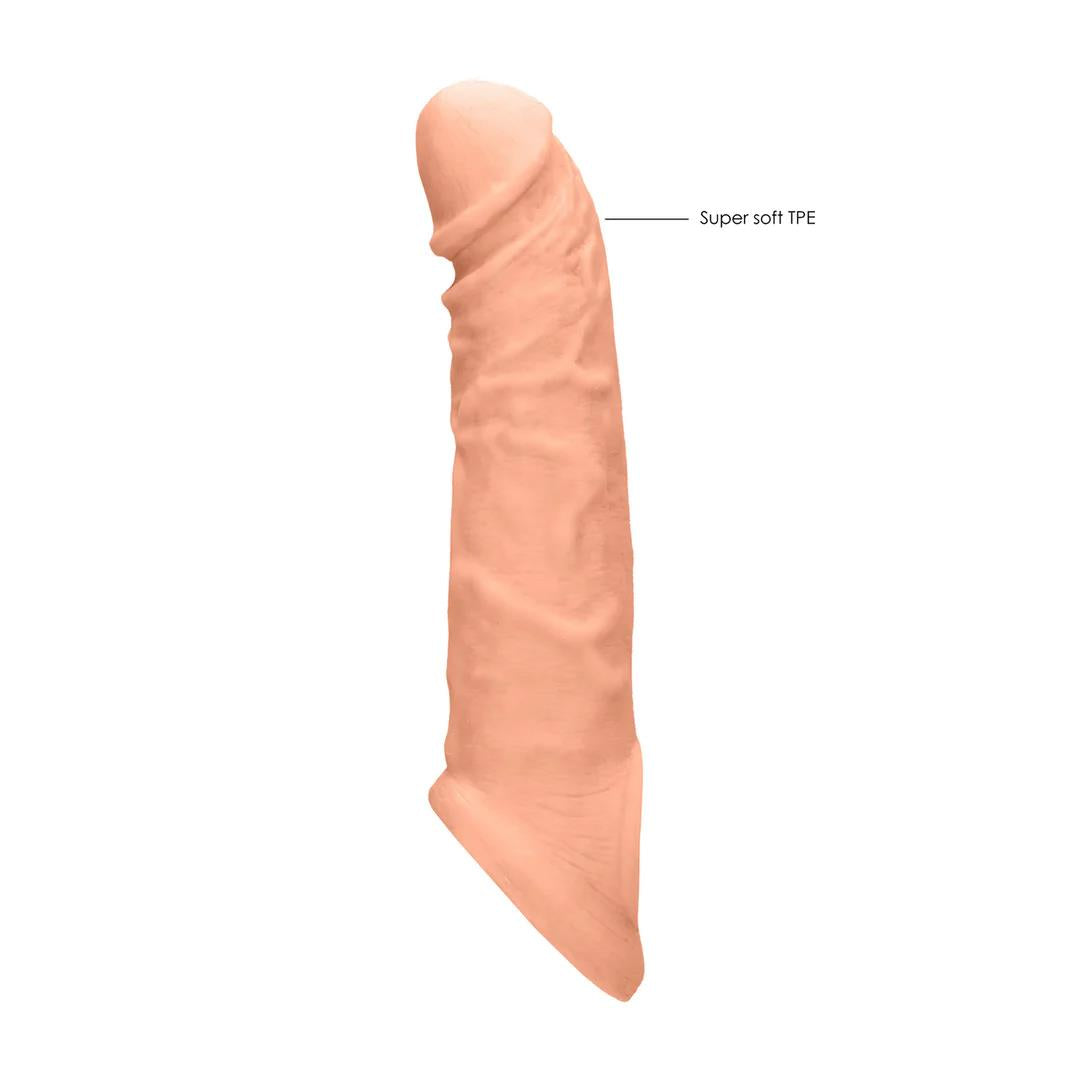 8-Przedłużka na penisa RealRock realistyczna TPE 22 cm-8