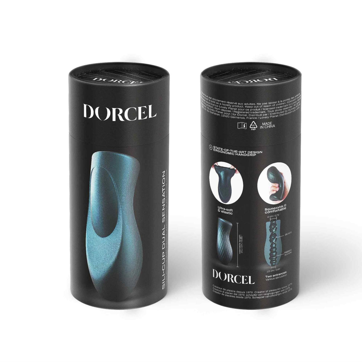 6-Masturbator silikonowy Dorcel Dual Sensation 14 cm-6