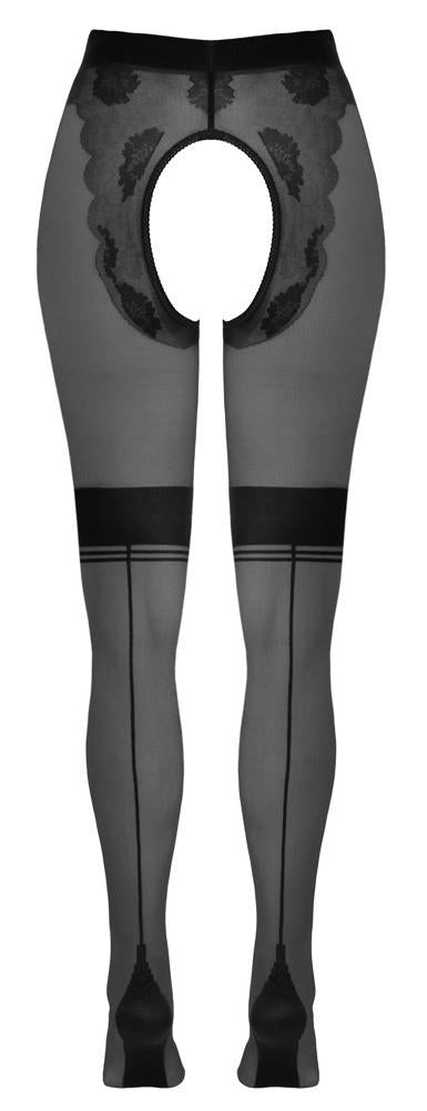 8-Rajstopy Cottelli LEGWEAR z otworem w kroku cieliste 25 den-8