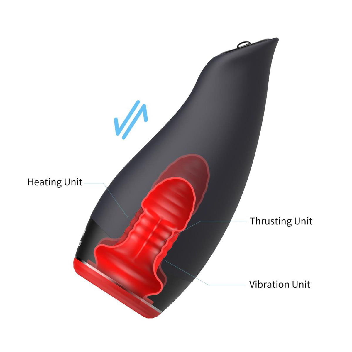 11-Masturbator Pleasure Engine z wibracją i podgrzewaniem Otouch-11