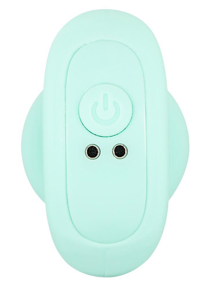 8-Mini korek analny wibrujący Cuties zielony USB-8