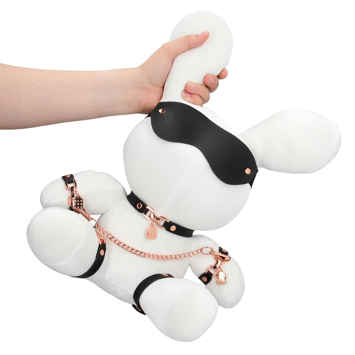 7-Pluszowy królik bondage S Line aksamitny duży biały-7