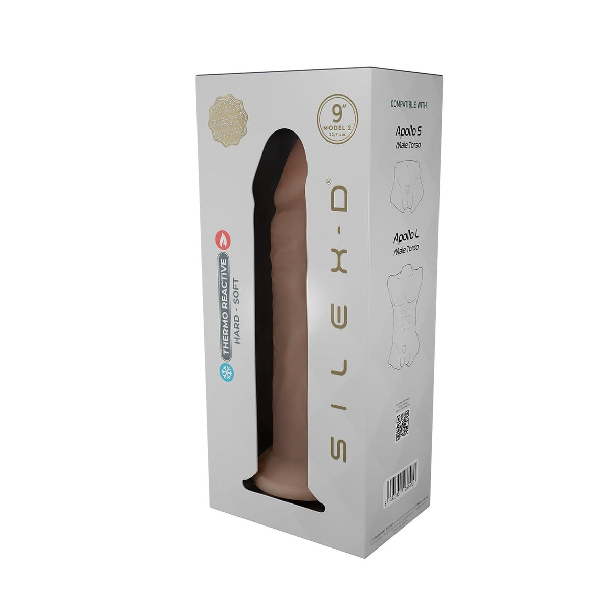 8-Dildo realistyczne termoaktywne Silexd Model 2 23 cm-8
