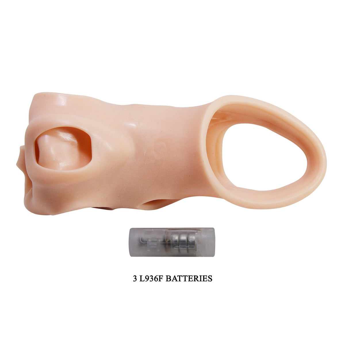9-Realistyczna wibrująca nakładka na penisa Pretty Love 22 cm-9