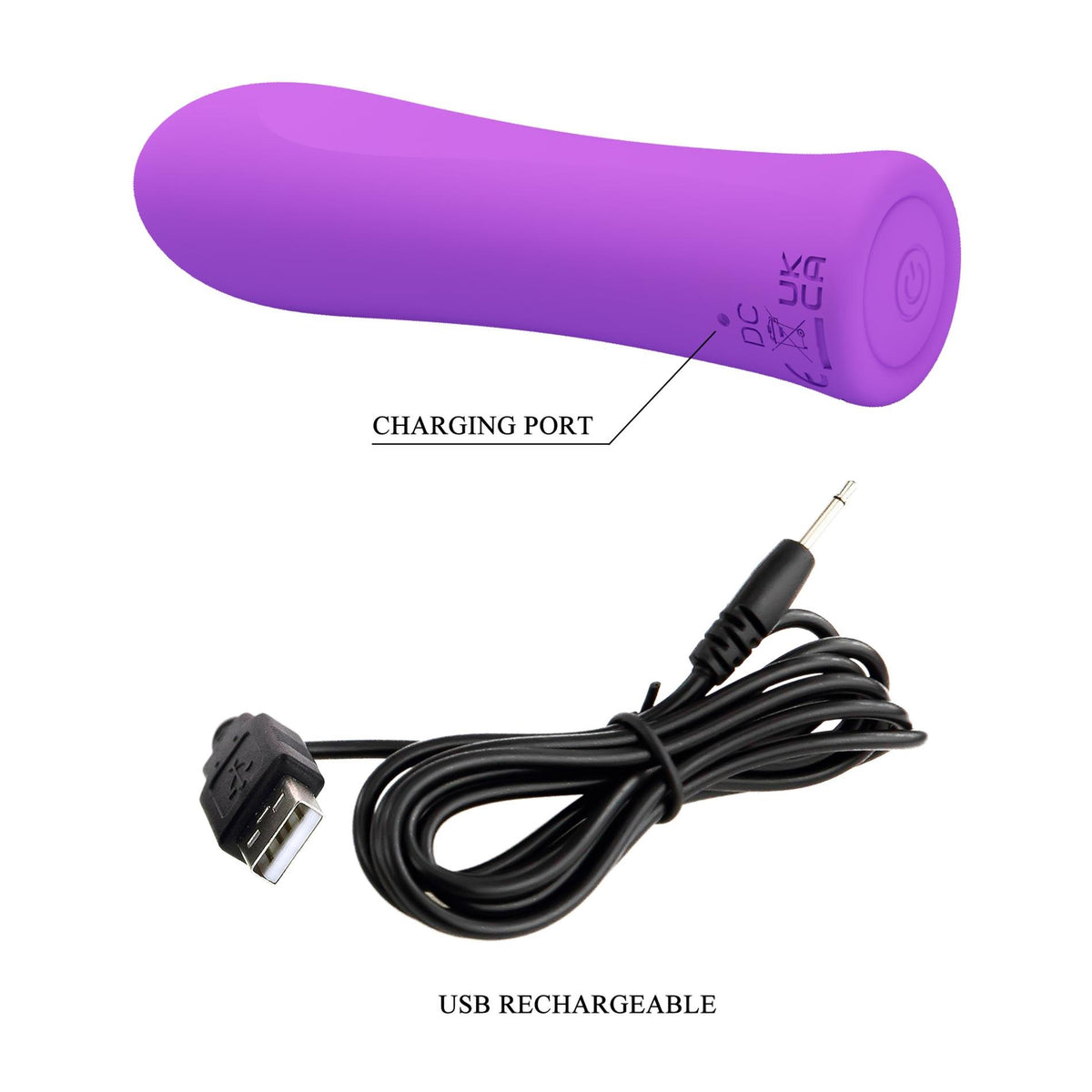 9-Wibrator mini Alfreda Pretty Love silikonowy 12 trybów USB-9