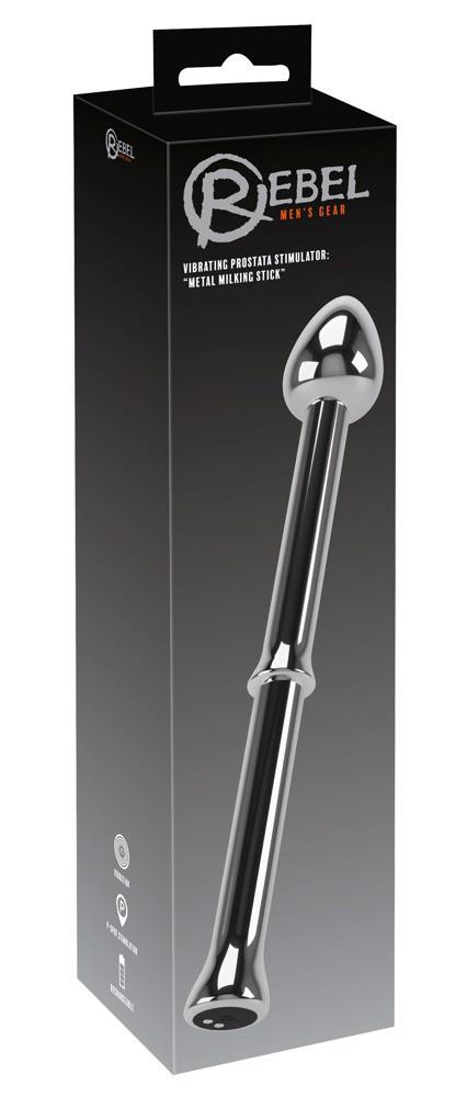 8-Masażer prostaty Rebel Metal Milking Stick metalowy USB 26,5 cm-8